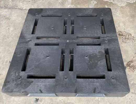 Pallet nhựa 1 mặt đá mẫu 1 ( KT: 1100x1100x145mm )