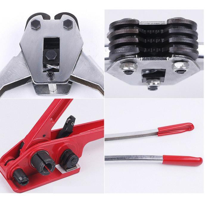 Bộ dụng cụ căng siết và đóng dây đai gồm 2 phần