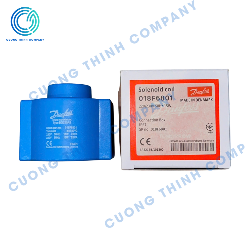 Solenoid Coil Danfoss 018F6801